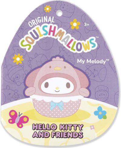 SQUISHMALLOWS HELLO KITTY Velykinis pliušinis žaislas, 12 cm