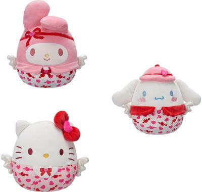 SQUISHMALLOWS HELLO KITTY Valentino dienos pliušinis žaislas, 20 cm