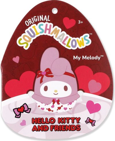 SQUISHMALLOWS HELLO KITTY Valentino dienos pliušinis žaislas, 20 cm