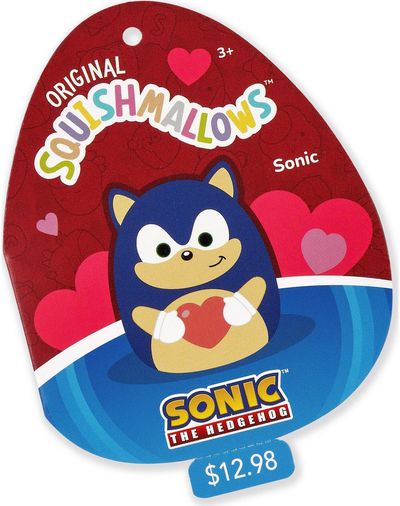 SQUISHMALLOWS SONIC THE HEDGEHOG Valentino dienos pliušinis žaislas, 20 cm
