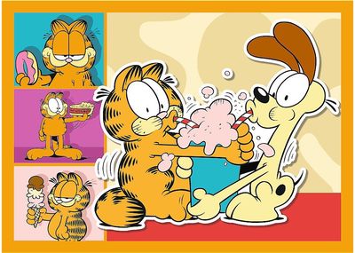 TREFL GARFIELD 4 dėlionių rinkinys