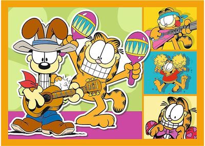 TREFL GARFIELD 4 dėlionių rinkinys