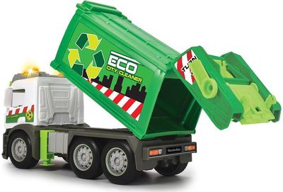 Šiukšliavežė DICKIE TOYS Mercedes-Benz su garsais ir šviesomis, 27 cm