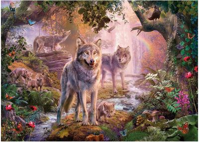 Dėlionė RAVENSBURGER Summer Wolves, 1000 det.