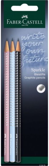 Pieštukų rinkinys Faber-Castell Sparkle, New Harmony, 3vnt. blisteryje
