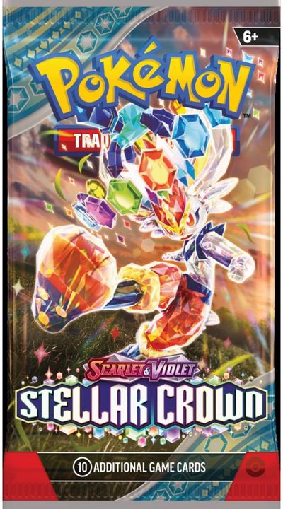 Kolekcinės kortelės Pokémon TCG: Stellar Crown  Booster pack, 1 vnt.