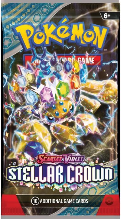 Kolekcinės kortelės Pokémon TCG: Stellar Crown  Booster pack, 1 vnt.