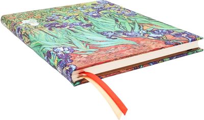 Darbo knyga PAPERBLANKS 18mėn. 2025 liepa - 2026 gruod. Van Gogh’s Irises, ULTRA , VER