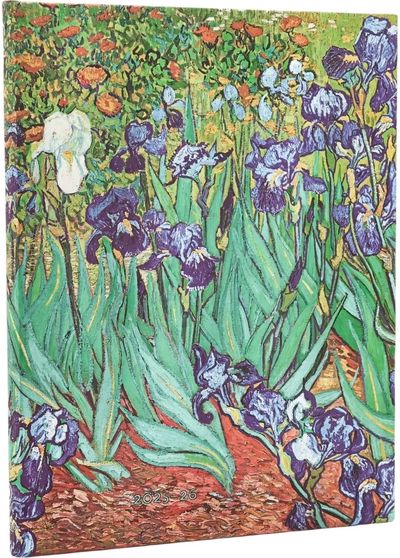 Darbo knyga PAPERBLANKS 18mėn. 2025 liepa - 2026 gruod. Van Gogh’s Irises, ULTRA , VER
