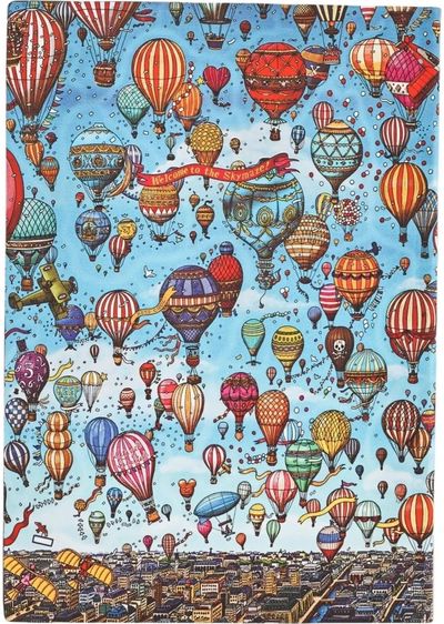 Darbo knyga PAPERBLANKS 18mėn. 2025 liepa - 2026 gruod. Balloon Festival, MIDI, HOR