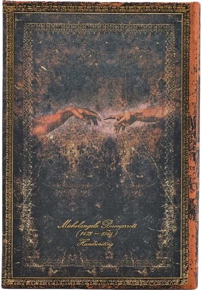 Darbo knyga PAPERBLANKS 18mėn. 2025 liepa - 2026 gruod. Michelangelo, Handwritin g, MINI, HOR