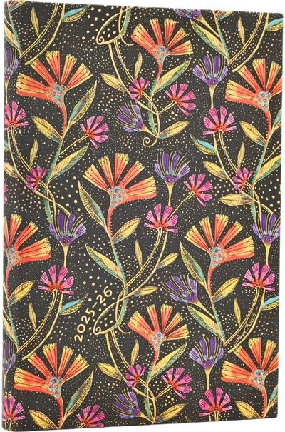 Darbo knyga PAPERBLANKS 18mėn. 2025 liepa - 2026 gruod. Wild Flowers, MINI, HOR