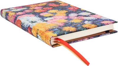 Darbo knyga PAPERBLANKS 18mėn. 2025 liepa - 2026 gruod. Monet’s Chrysanthemums, MIDI, HOR