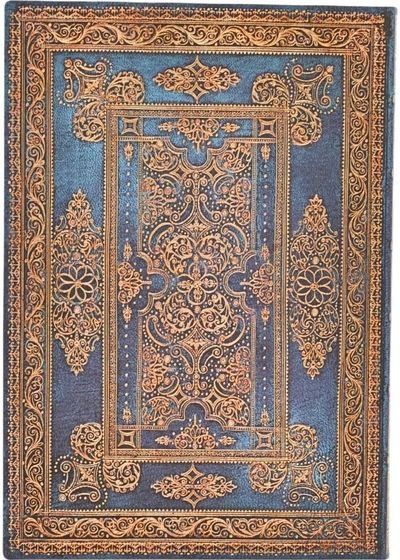 Darbo knyga PAPERBLANKS 18mėn. 2025 liepa - 2026 gruod. Blue Luxe, MIDI, HOR