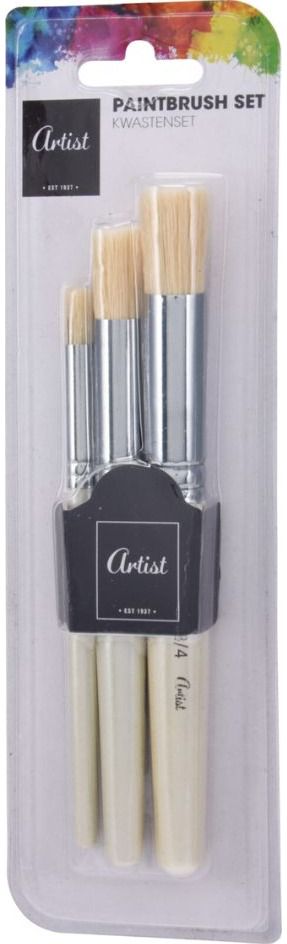 Teptukų rinkinys ARTIST, 3 vnt., plokšti