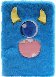 Užrašinė FACE, pliušinė, 22 x 15,5 cm, įv. rūšys