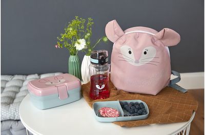 Gertuvės ir pietų dėžutės rinkinys ABOUT FRIENDS CHINCHILLA, 460ml+7,3x17,7x13,4 cm