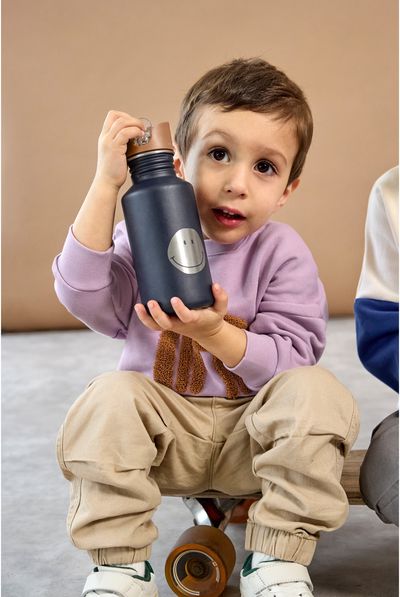 Nerūdijančio plieno gertuvė Little Gang Smile navy, 500 ml