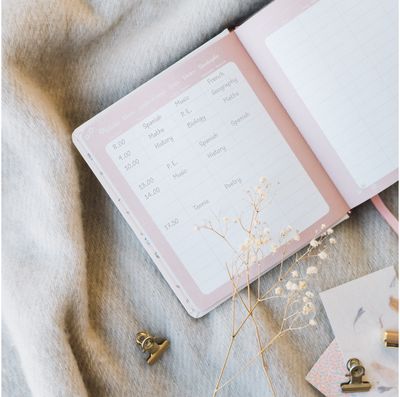 Mokslo kalendorius DISNEY BONJOUR MARIE 2025/2026 diena puslapyje 11 mėn.