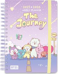 Mokslo kalendorius BT21 The Journey 2025/2026, savaitė atvarte, 12 mėn.