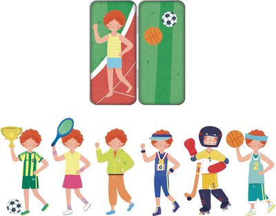 Magnetų žaidimas APLI MIX&MATCH SPORTS