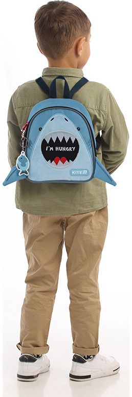 Vaikiška kuprinė Kite Hungry Shark, 22 cm