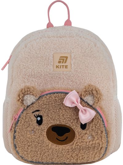 Vaikiška kuprinė Kite Teddy Bear, 30 cm, smėlio sp.