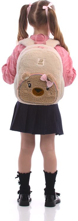 Vaikiška kuprinė Kite Teddy Bear, 30 cm, smėlio sp.
