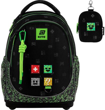 Ergonominė kuprinė Kite Multiplayer, M, 36 cm, juodos sp.