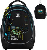 Ergonominė kuprinė Kite Good Game, M, 36 cm, juodos sp.