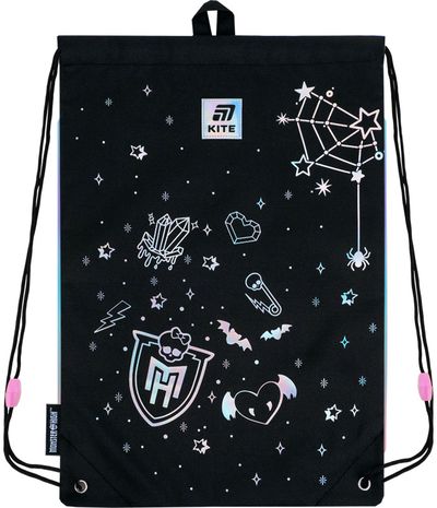 Sportinis maišelis Kite Monster High, 46 cm, juodos sp.