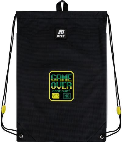 Sportinis maišelis Kite Game Over, 46 cm, juodos sp.