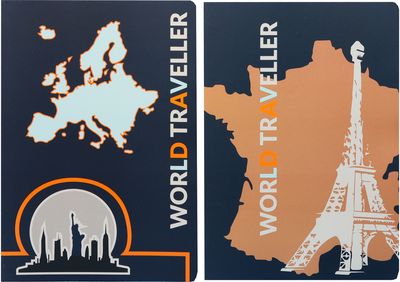 Sąsiuvinis B'LOG TRAVELLER, A4, 90 g, 48 l., langeliais