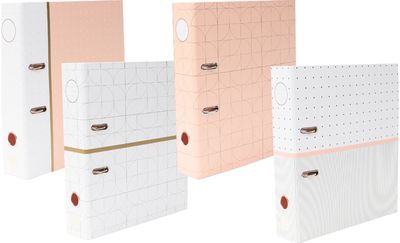 Segtuvas UNIQUE su 2 žiedais, A4, 8 cm, 2 rūšių