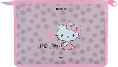Dėklas sąsiuviniams KITE Hello Kitty, A4+, su užtrauktuku