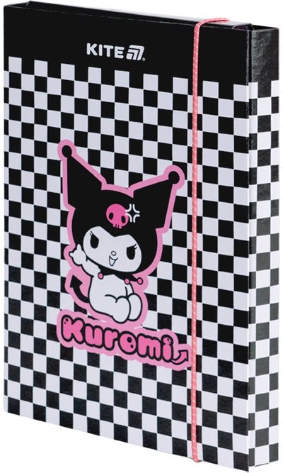 Dėklas sąsiuviniams KITE Kuromi, B5, su guma, 3 cm