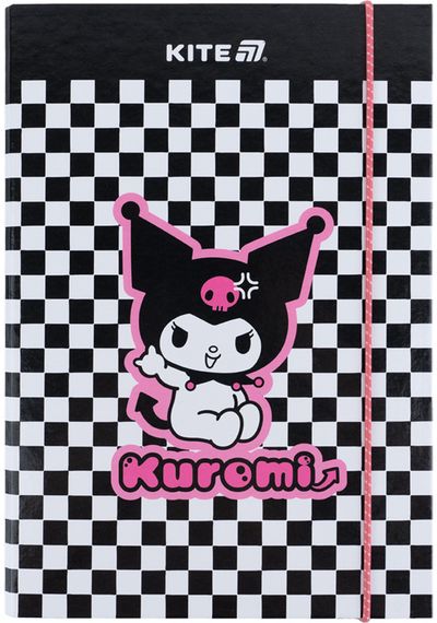 Dėklas sąsiuviniams KITE Kuromi, B5, su guma, 3 cm