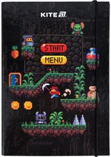 Dėklas sąsiuviniams KITE Pixel game B5, su guma, 3 cm