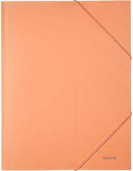 Aplankas AXENT Pastelini Peach, A4, su gumele