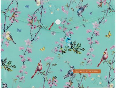 Aplankas (vokas) AXENT OS Spring, su spaustuku, B5