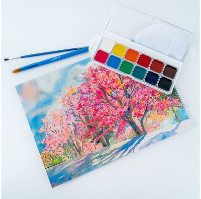 Akvarelė KITE Classic 12 spalvų