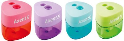 Drožtukas AXENT SOFT, su konteineriu, įv. sp., 2 skylių