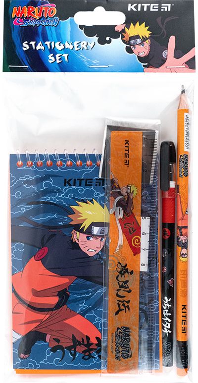 Kanceliarinis rinkinys KITE Naruto, 4 vnt.