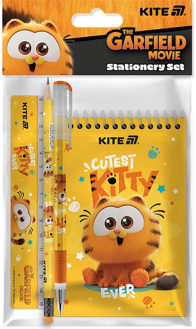 Kanceliarinis rinkinys KITE Garfield, 4 vnt.