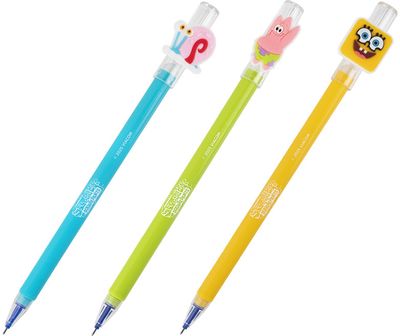Ištrinamas rašiklis KITE SpongeBob, 0,5 mm, įv. rūšių, mėlynas