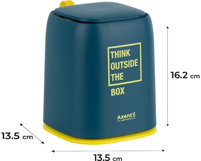 Stalo šiukšlių dėžutė AXENT Blue Indigo, su dangčiu