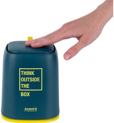 Stalo šiukšlių dėžutė AXENT Blue Indigo, su dangčiu