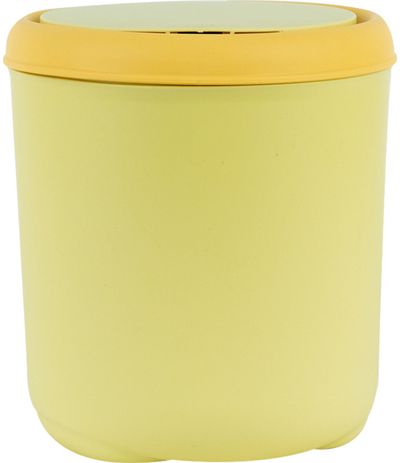 Stalo šiukšlių dėžutė KITE Big Eye Yellow, su dangčiu