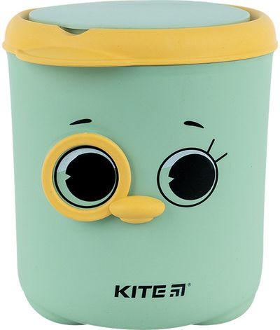 Stalo šiukšlių dėžutė KITE Big Eye Green, su dangčiu
