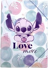 Aplankas plastikinis Stitch Pastel, su guma, A3